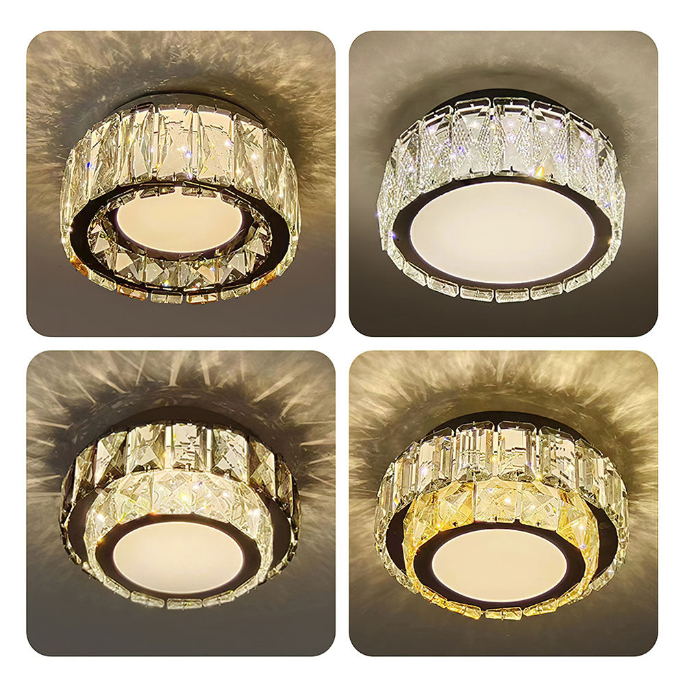 Elegant Crystal Flush Mount Ceiling Lights for Hallways - Luxury Lighting Fixtures to Enhance Your Home Décor