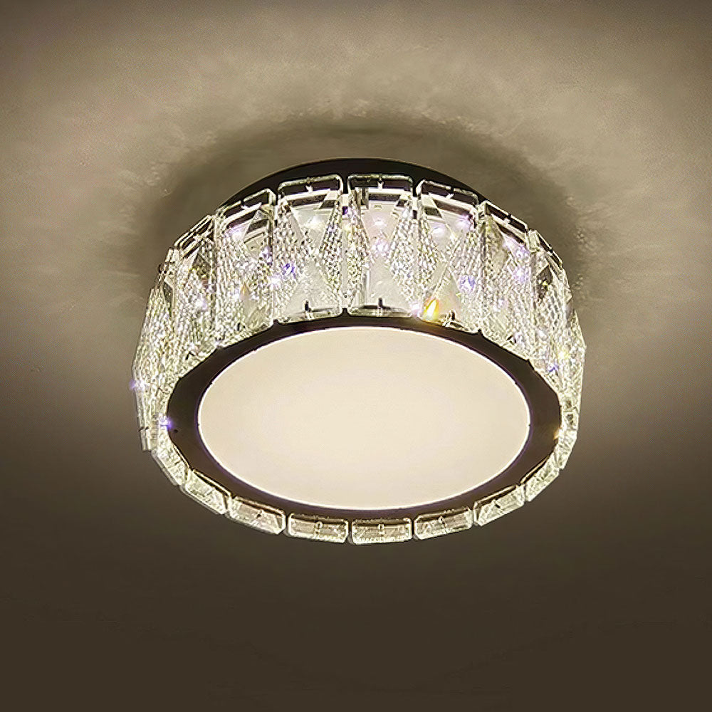 Elegant Crystal Flush Mount Ceiling Lights for Hallways - Luxury Lighting Fixtures to Enhance Your Home Décor