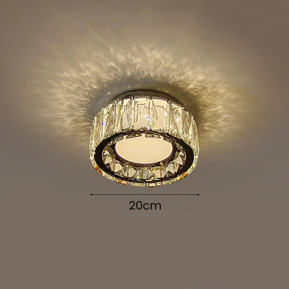 Elegant Crystal Flush Mount Ceiling Lights for Hallways - Luxury Lighting Fixtures to Enhance Your Home Décor