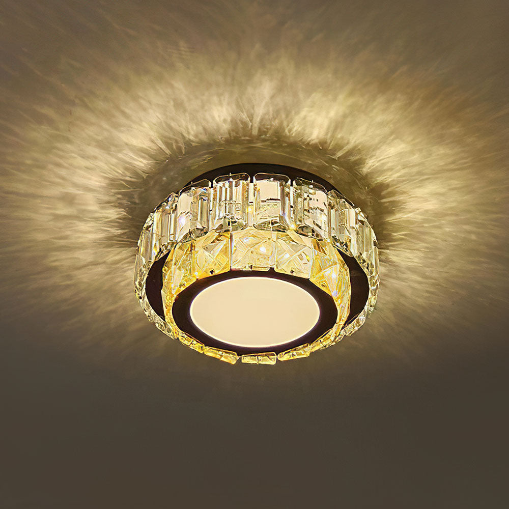 Elegant Crystal Flush Mount Ceiling Lights for Hallways - Luxury Lighting Fixtures to Enhance Your Home Décor