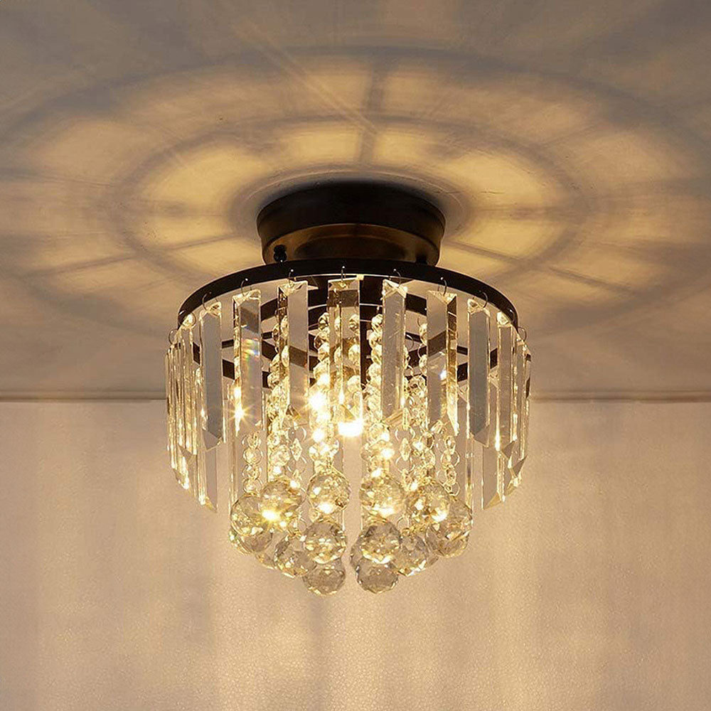 Elegant Crystal 1-Light Ceiling Pendant for Hallways - Stylish Illumination for Your Home's Entrance and Corridors