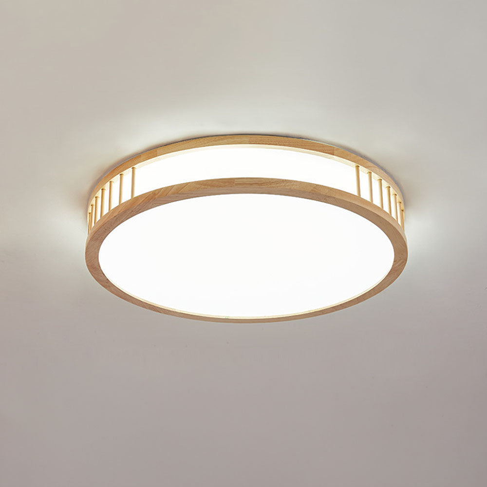 Elegant Acrylic and Wooden LED Ceiling Light for Bedroom - Simple Design, Modern Illumination, Perfect for Home Decor