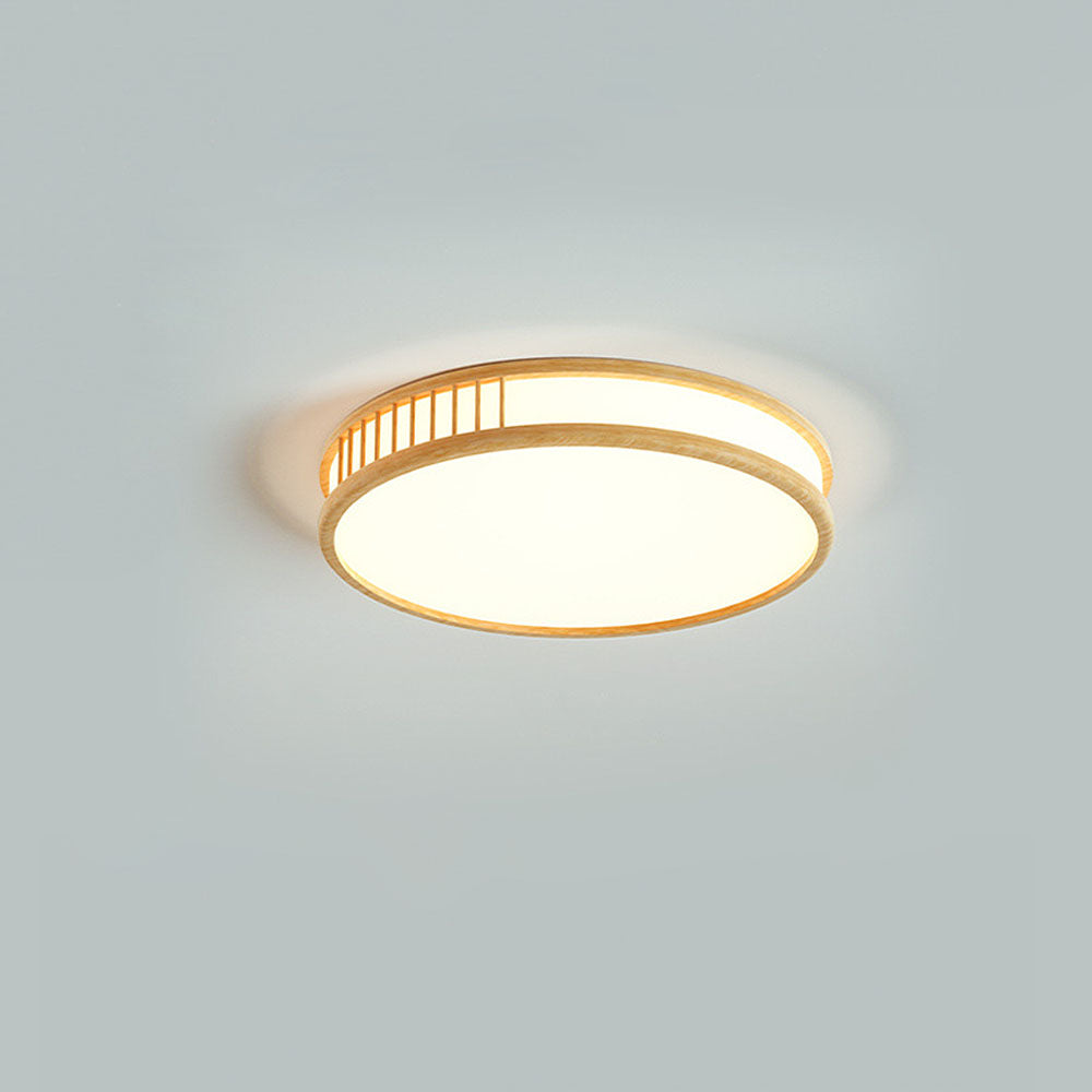 Elegant Acrylic and Wooden LED Ceiling Light for Bedroom - Simple Design, Modern Illumination, Perfect for Home Decor