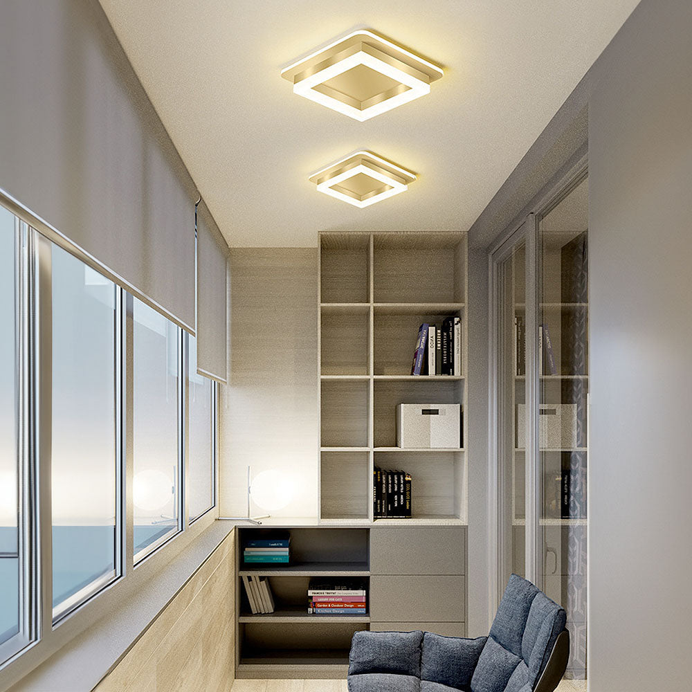 Sleek Modern Acrylic Ceiling Light Fixture for Hallway Illumination and Stylish Home Décor