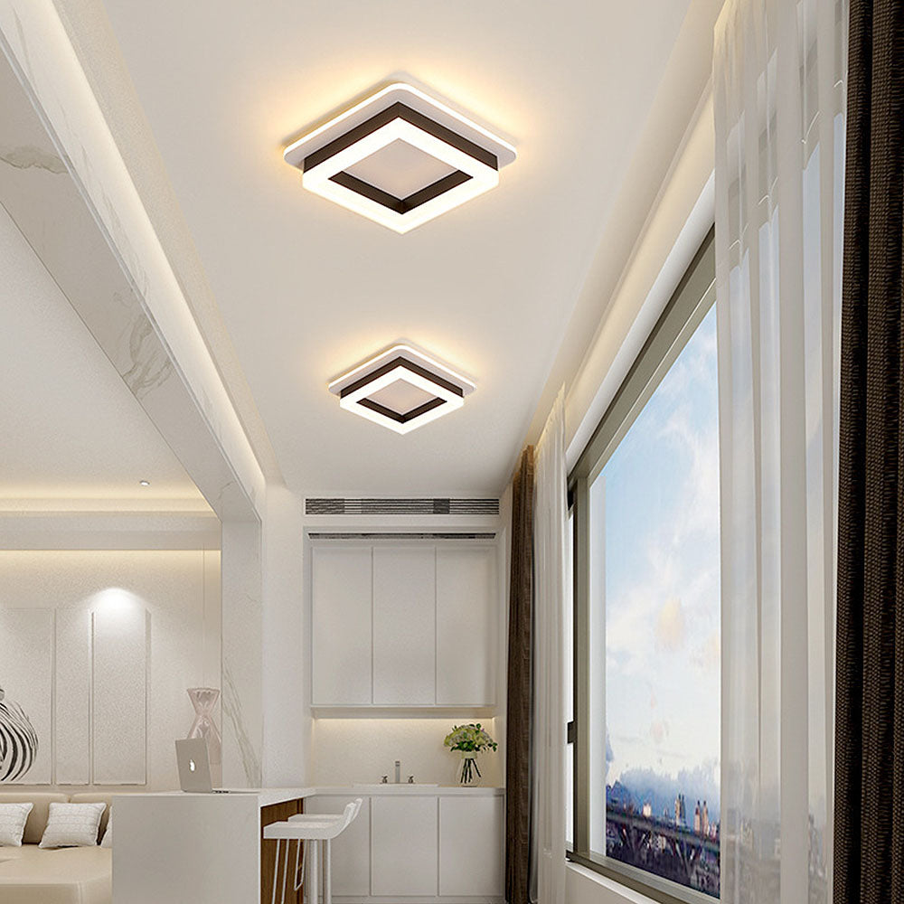 Sleek Modern Acrylic Ceiling Light Fixture for Hallway Illumination and Stylish Home Décor