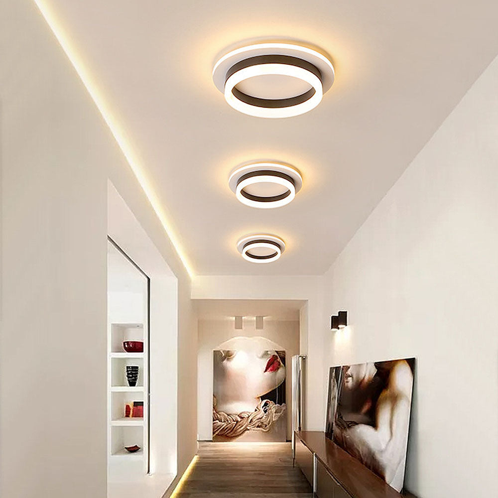 Sleek Modern Acrylic Ceiling Light Fixture for Hallway Illumination and Stylish Home Décor