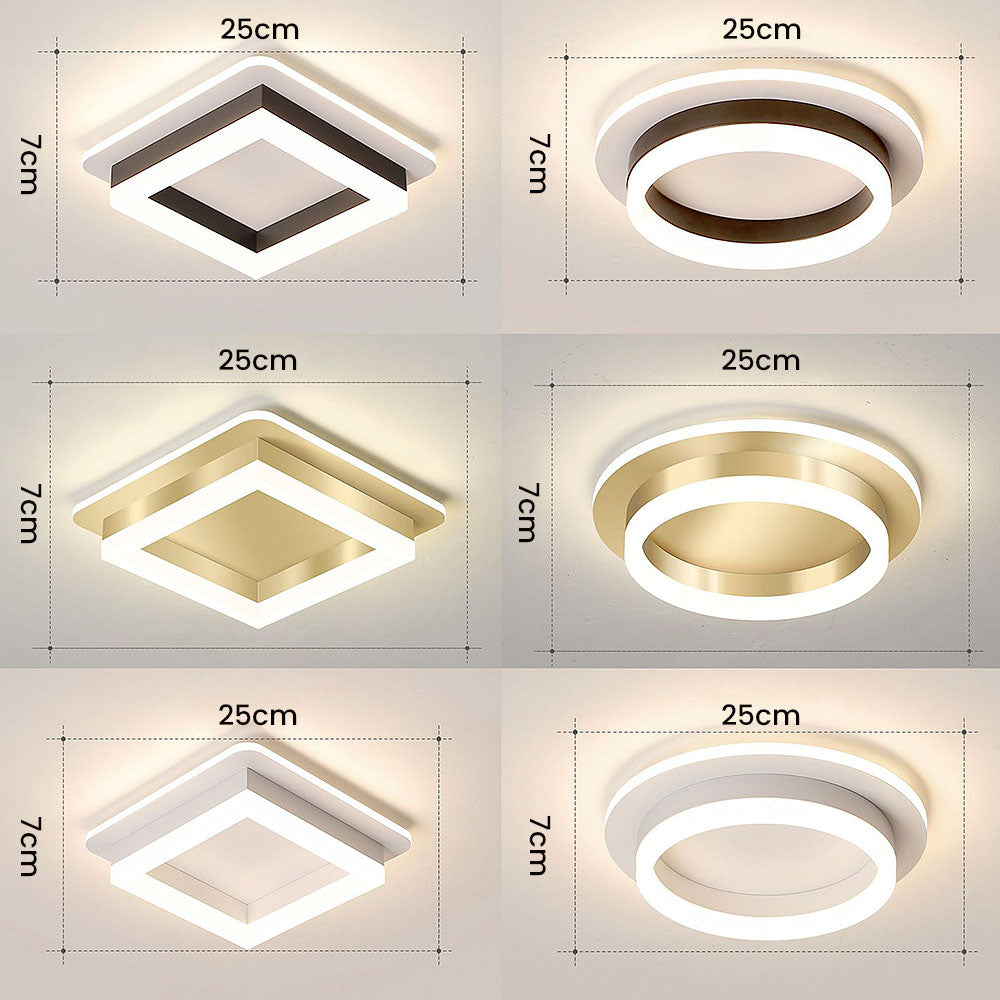 Sleek Modern Acrylic Ceiling Light Fixture for Hallway Illumination and Stylish Home Décor