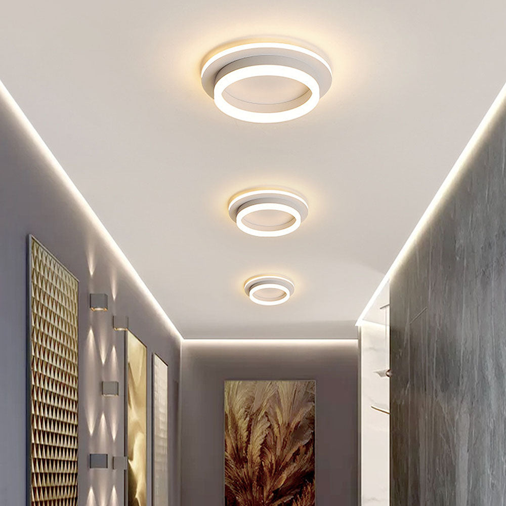 Sleek Modern Acrylic Ceiling Light Fixture for Hallway Illumination and Stylish Home Décor