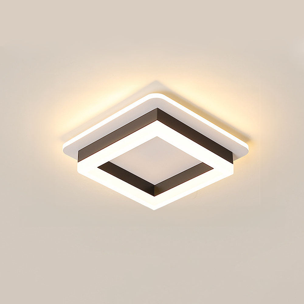 Sleek Modern Acrylic Ceiling Light Fixture for Hallway Illumination and Stylish Home Décor