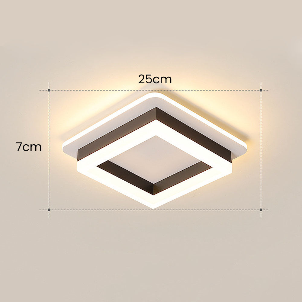 Sleek Modern Acrylic Ceiling Light Fixture for Hallway Illumination and Stylish Home Décor