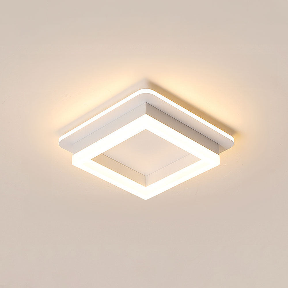 Sleek Modern Acrylic Ceiling Light Fixture for Hallway Illumination and Stylish Home Décor