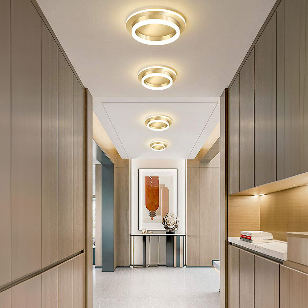 Sleek Modern Acrylic Ceiling Light Fixture for Hallway Illumination and Stylish Home Décor