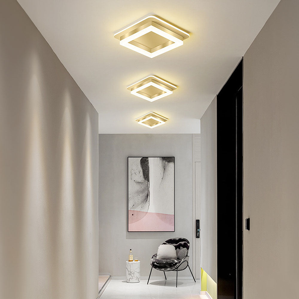 Sleek Modern Acrylic Ceiling Light Fixture for Hallway Illumination and Stylish Home Décor