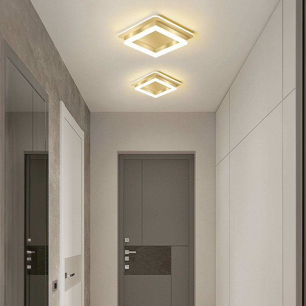 Sleek Modern Acrylic Ceiling Light Fixture for Hallway Illumination and Stylish Home Décor