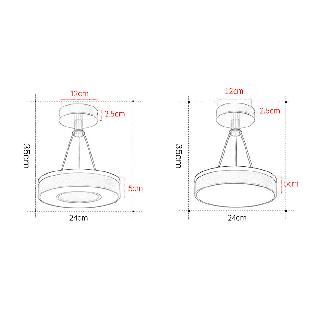 Nordic Elegance Circle LED Ceiling Lights - Stylish, Energy-Efficient Lighting for Modern Homes and Contemporary Spaces