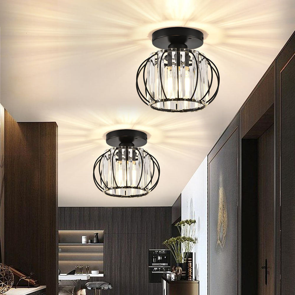 Elegant Crystal Mini Ceiling Lights for a Touch of Luxury in Home Décor – Perfect for Living Rooms, Hallways, and Bedrooms