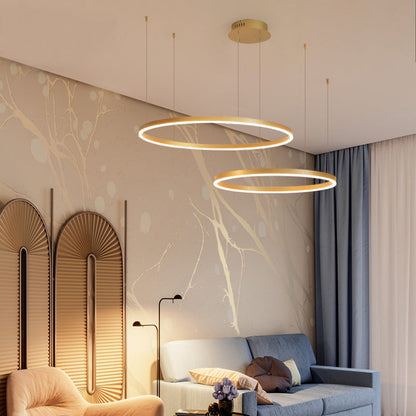Pendant Light Ring | Modern Dimmable Ceiling Fixture Black