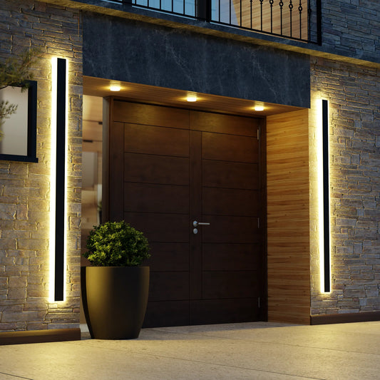 Modern Black LED Outdoor Wall Light