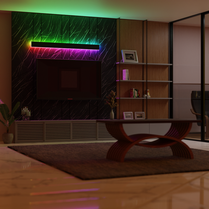 Applique murale extérieure LED noire moderne