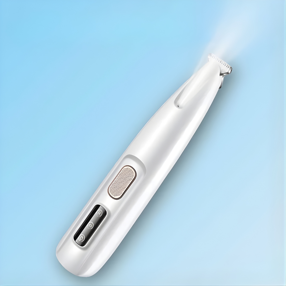 Recortadora de Patas de Perro Silenciosa Cortadora Eléctrica de Aseo Herramienta de Precisión con LED