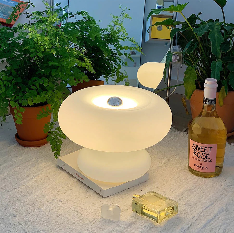 Table Lamp with Frosted Glass Soft Glow