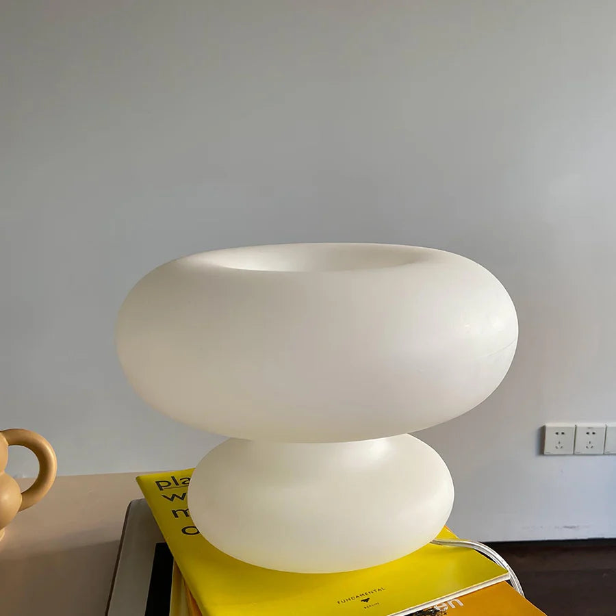 Table Lamp with Frosted Glass Soft Glow