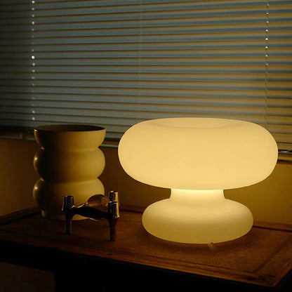 Table Lamp with Frosted Glass Soft Glow