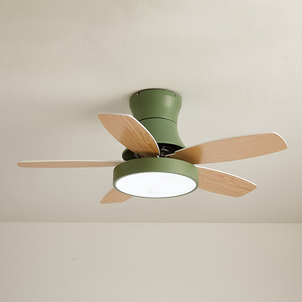 Acrylic Minimalist LED Ceiling Fan with Light for Stylish Bedroom Comfort and Modern Home Décor