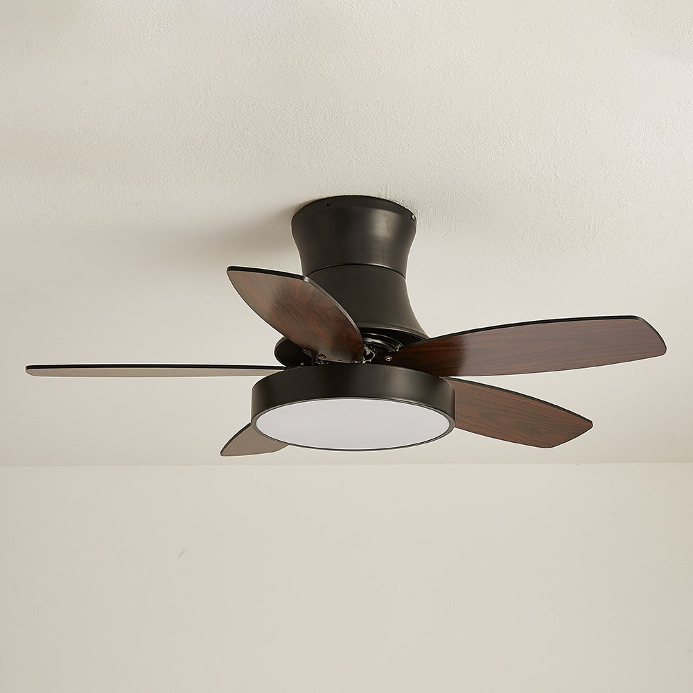 Acrylic Minimalist LED Ceiling Fan with Light for Stylish Bedroom Comfort and Modern Home Décor