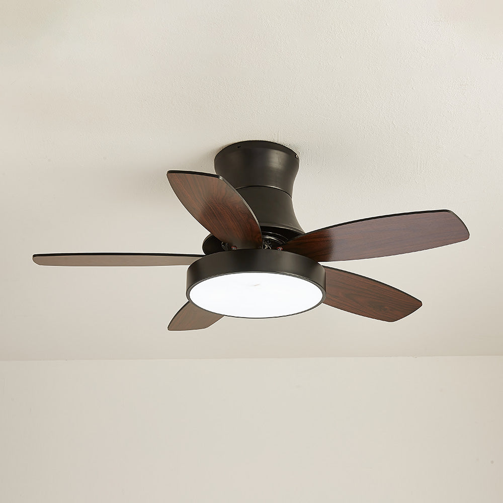 Acrylic Minimalist LED Ceiling Fan with Light for Stylish Bedroom Comfort and Modern Home Décor