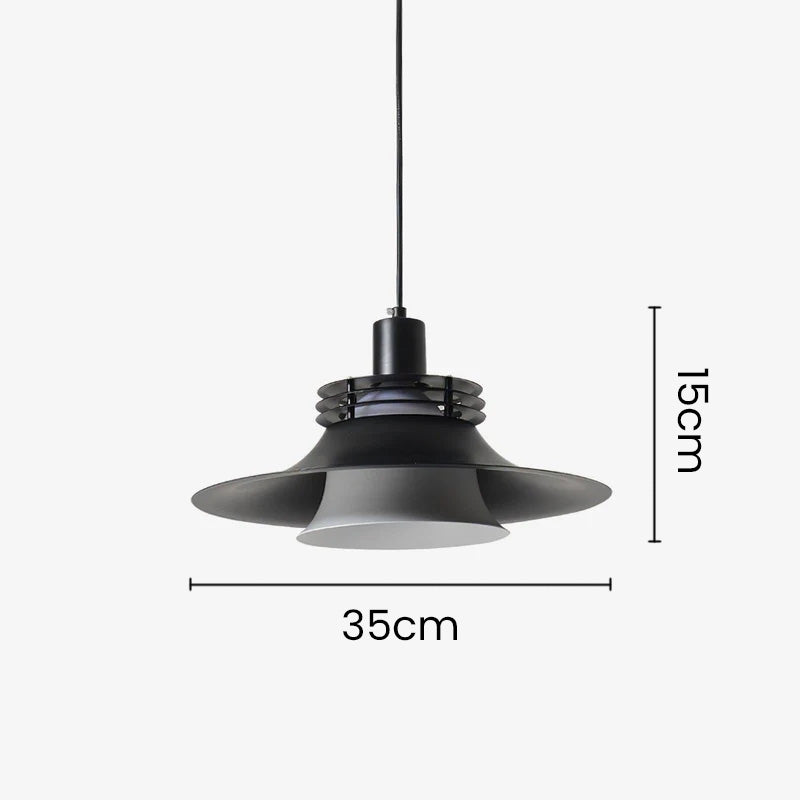 Sleek Modern Black Aluminium Pendant Light Fixture for Stylish Home Decor and Contemporary Lighting Solutions