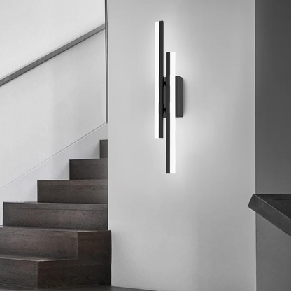 Aplique de pared LED de metal acrílico, accesorio de iluminación