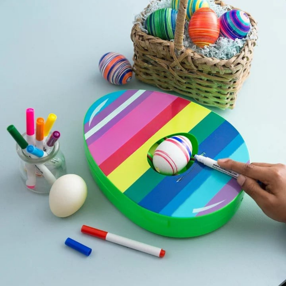 Easter Egg Decorating Spinner Machine Toys