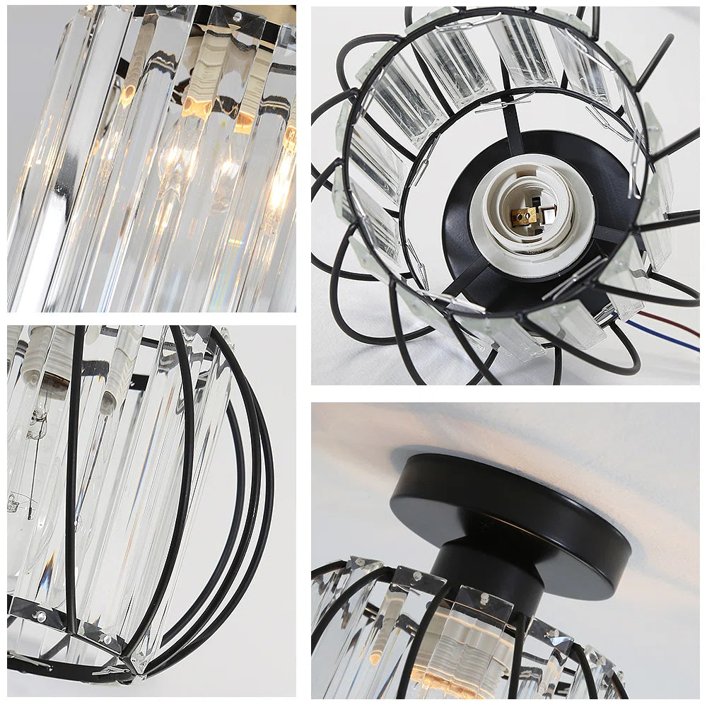 Nordic Elegance: Luxury Glass Ceiling Light for Hallways - Stylish Illumination for Modern Interiors