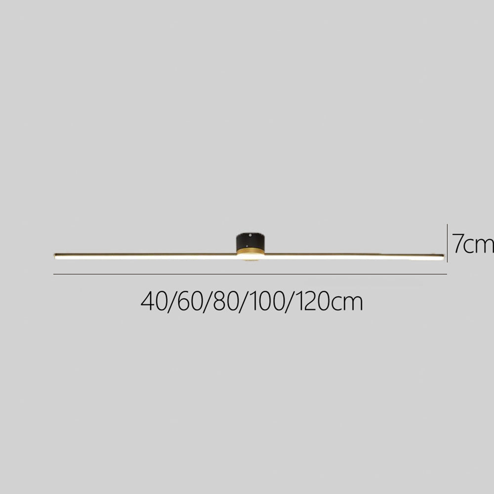 Smukła nowoczesna lampa sufitowa LED liniowa