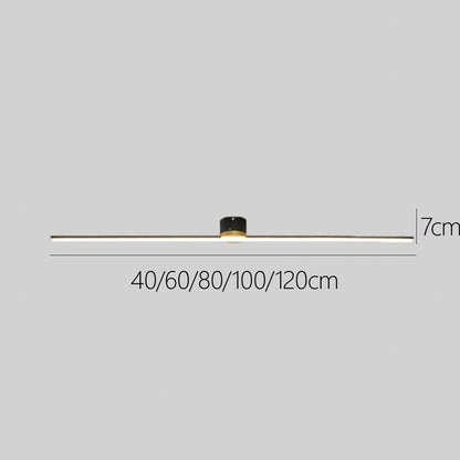 Smukła nowoczesna lampa sufitowa LED liniowa