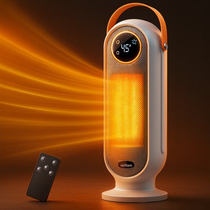 Chauffage électrique d'appoint 1500W portable intérieur avec télécommande