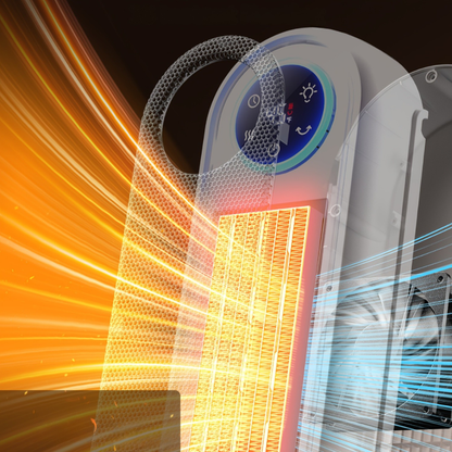 Chauffage électrique d'appoint 1500W portable intérieur avec télécommande