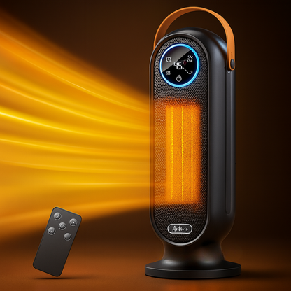 Chauffage électrique d'appoint 1500W portable intérieur avec télécommande