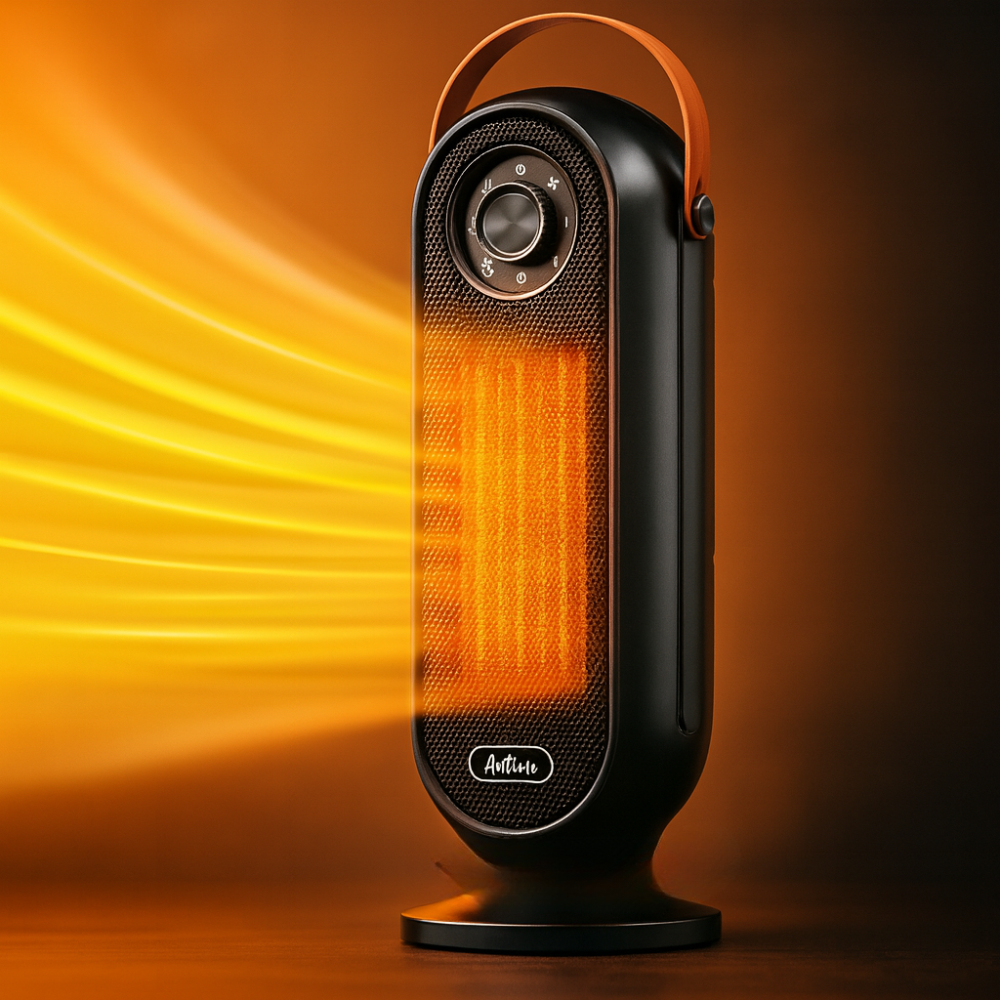 Chauffage électrique d'appoint 1500W portable intérieur avec télécommande