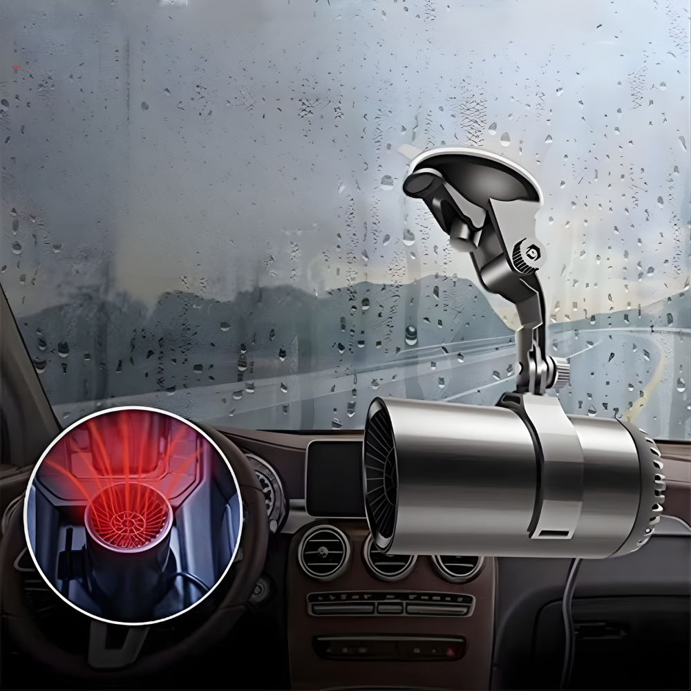Calefactor eléctrico portátil para espacio Ventilador calefactor desempañador para coche 12V