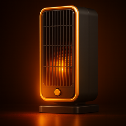 Elektryczny przenośny grzejnik ceramiczny 500W cichy kwadratowy zabezpieczenie przed przewróceniem
