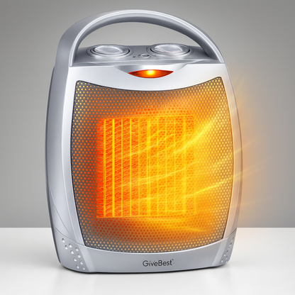 Elektryczny przenośny grzejnik ceramiczny do użytku wewnętrznego z pilotem 1500W