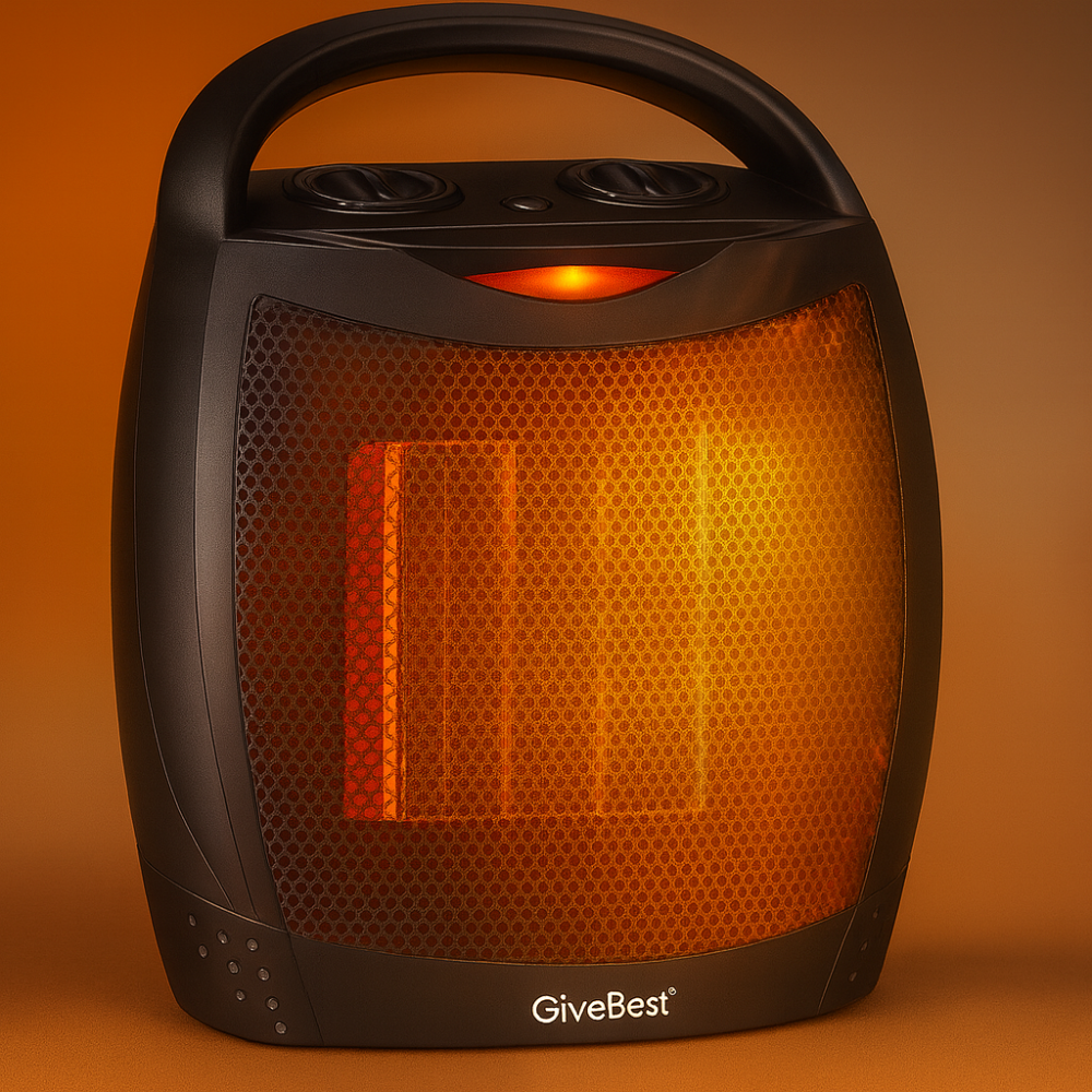 Elektryczny przenośny grzejnik ceramiczny do użytku wewnętrznego z pilotem 1500W