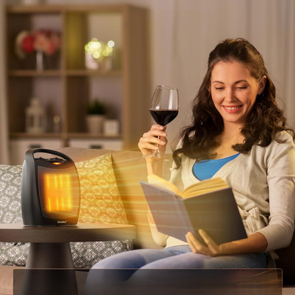 Elektryczny przenośny grzejnik ceramiczny do użytku wewnętrznego z pilotem 1500W