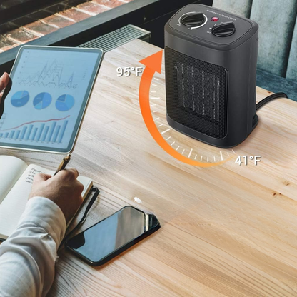 Elektryczny przenośny ceramiczny ogrzewacz pokojowy 1500W