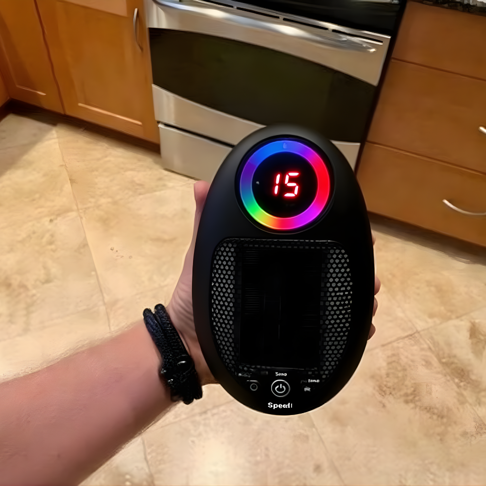 Electric Space Heater Portable Ceramic Room Heater Adjustable Temperature