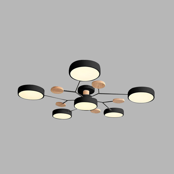 Contemporary Circular LED Ceiling Light for Modern Living Rooms – Stylish Illumination for Your Home Decor