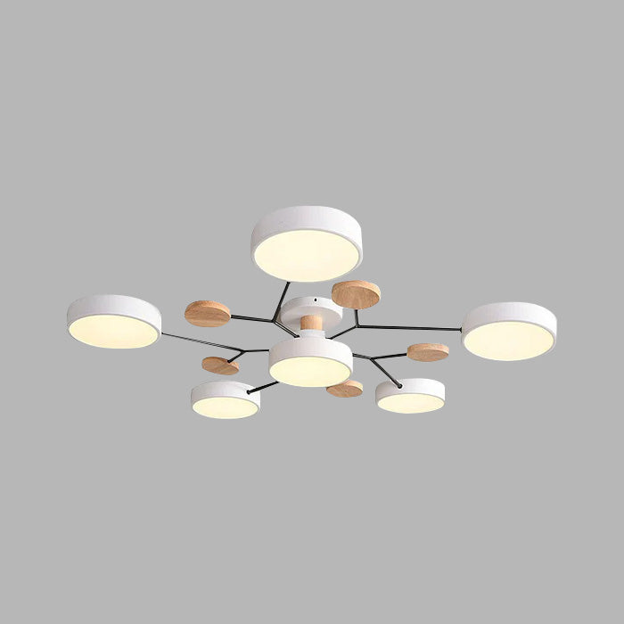 Contemporary Circular LED Ceiling Light for Modern Living Rooms – Stylish Illumination for Your Home Decor