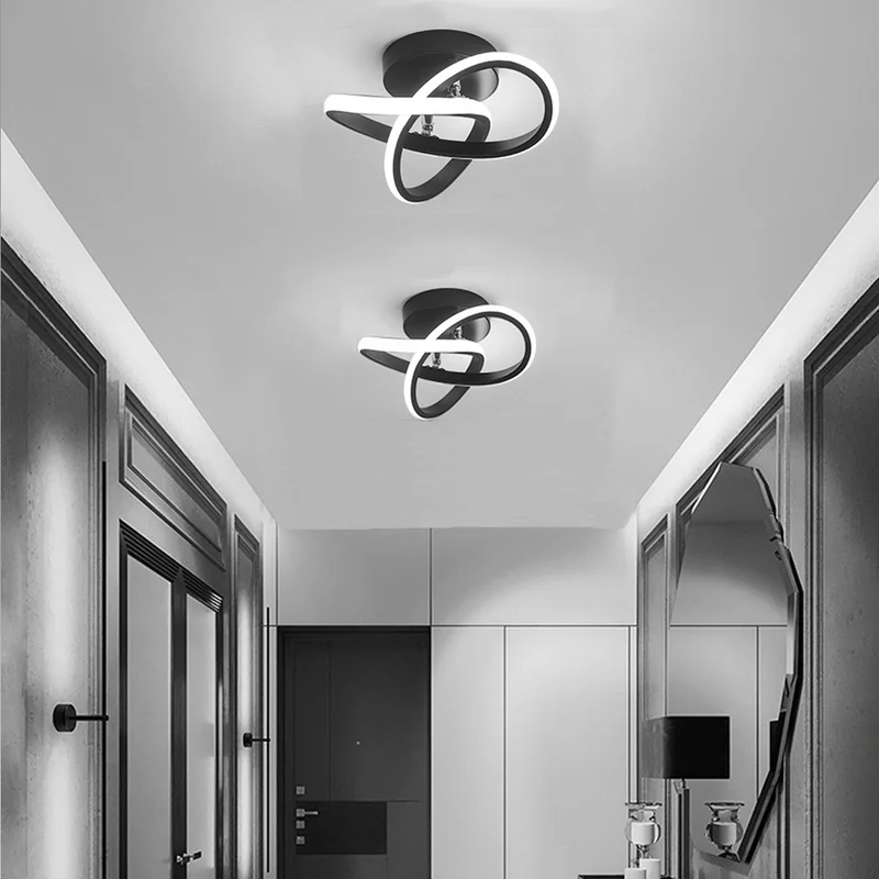 Sleek Modern Metal White LED Ceiling Light Fixture for Contemporary Home Illumination and Stylish Décor